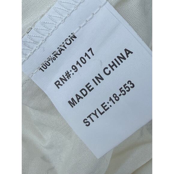 SOLITAIRE boho cream ivory gold metallic bee print inspo sleeveless tunic top - Picture 6 of 6